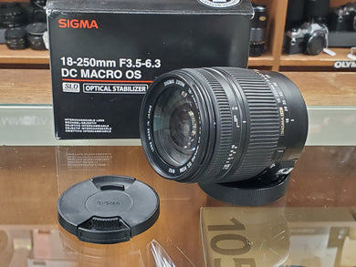 Sigma 18-250mm f3.5-6.3 DC Macro OS HSM for Canon - Condition 9.5/10 - Paramount Camera & Repair