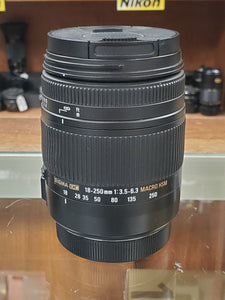 Sigma 18-250mm f3.5-6.3 DC Macro OS HSM for Canon - Condition 9.5/10 - Paramount Camera & Repair