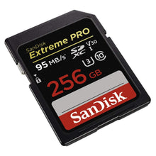 Load image into Gallery viewer, SanDisk 256GB Extreme Pro SDXC SD Card Memory - Read:95mb/s-Write:90mb/s - Paramount Camera &amp; Repair