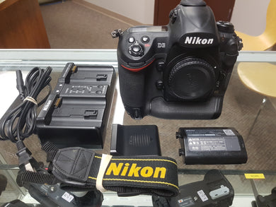 Nikon D3, Professional Full Frame DSLR, 12.1MP, 9FPS with Battery & Charger, Used Condition 9.5/10 - Paramount Camera & Repair