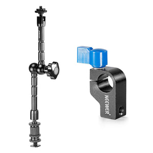11" Video Rig Articulating Arm Mount - for LCD, light or accessories - Paramount Camera & Repair