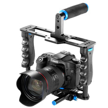 Load image into Gallery viewer, DSLR Video Cage frame - 15mm Rails, Rod Mount, Cage, Side Grips, Top handle - Paramount Camera &amp; Repair