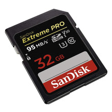 Load image into Gallery viewer, SanDisk Extreme Pro 32GB SDHC UHS-I SD Card Memory - Read:95mb/s-Write:90mb/s - Paramount Camera &amp; Repair