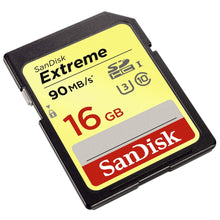 Load image into Gallery viewer, SanDisk Extreme 16GB SDXC UHS-I SD Card Memory Read:90mb/s-Write:40mb/s - Paramount Camera &amp; Repair