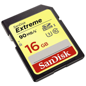 SanDisk Extreme 16GB SDXC UHS-I SD Card Memory Read:90mb/s-Write:40mb/s - Paramount Camera & Repair