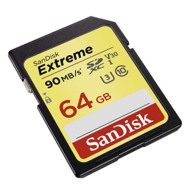 SanDisk Extreme 64GB SDXC UHS-I SD Card Memory Read:90mb/s-Write:40mb/s - Paramount Camera & Repair