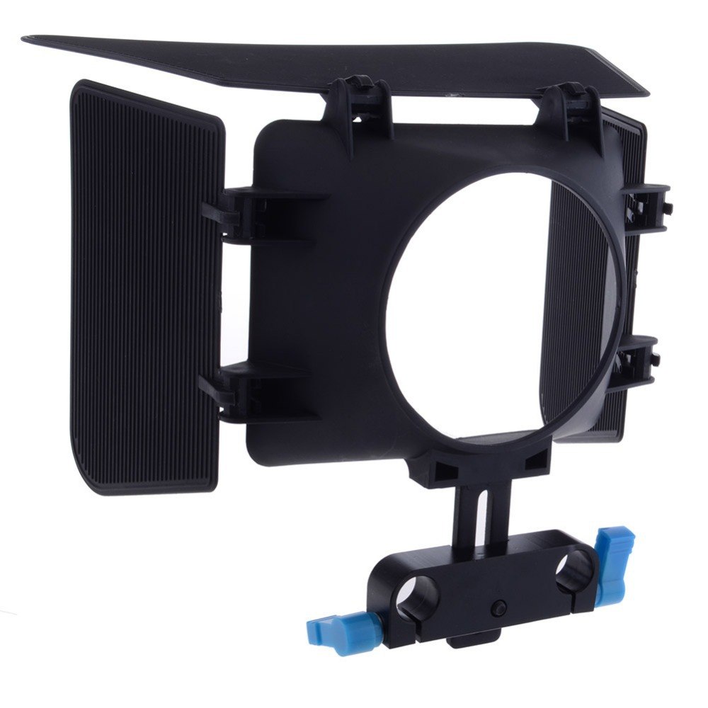 DSLR Video Matte Box - 15mm Rail Mount, adjustable height mount ...