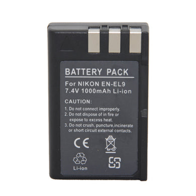 EN-EL9 Lithium Battery for  Nikon D40 - Nikon D40x - Nikon D60 - Nikon D3000 - Nikon D5000 - Paramount Camera & Repair