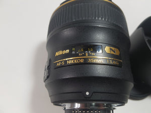 Nikon AF-S Nikkor 35mm F1.4G N Lens - Used Condition 9.5/10 - Paramount Camera & Repair
