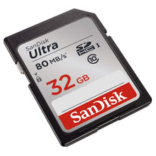 Load image into Gallery viewer, Sandisk 32GB Ultra UHS-I Class 10 SDXC Memory SD Card - Read:80mb/s-Write:30mb/s - Paramount Camera &amp; Repair