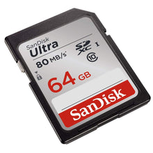 Load image into Gallery viewer, Sandisk 64GB Ultra UHS-I Class 10 SDXC Memory SD Card - Read:80mb/s-Write:30mb/s - Paramount Camera &amp; Repair