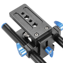 Load image into Gallery viewer, DSLR Video Main Support Rails &amp; Mount - 15mm Aluminum Rails, Tripod Mount, Camera Mount - Paramount Camera &amp; Repair